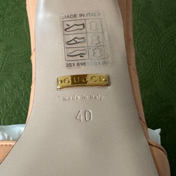 size 40 - GUCCI GG MARMONT DOUBLE G Sandals slide peach pink - Picture 8 of 9